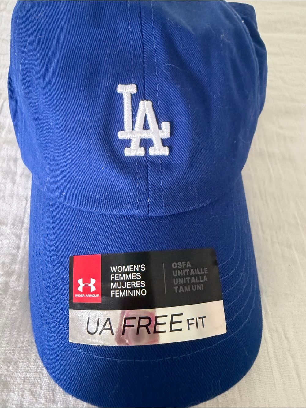 Under Armour Women's Los Angeles Dodgers Royal Blue Cap with White Logo